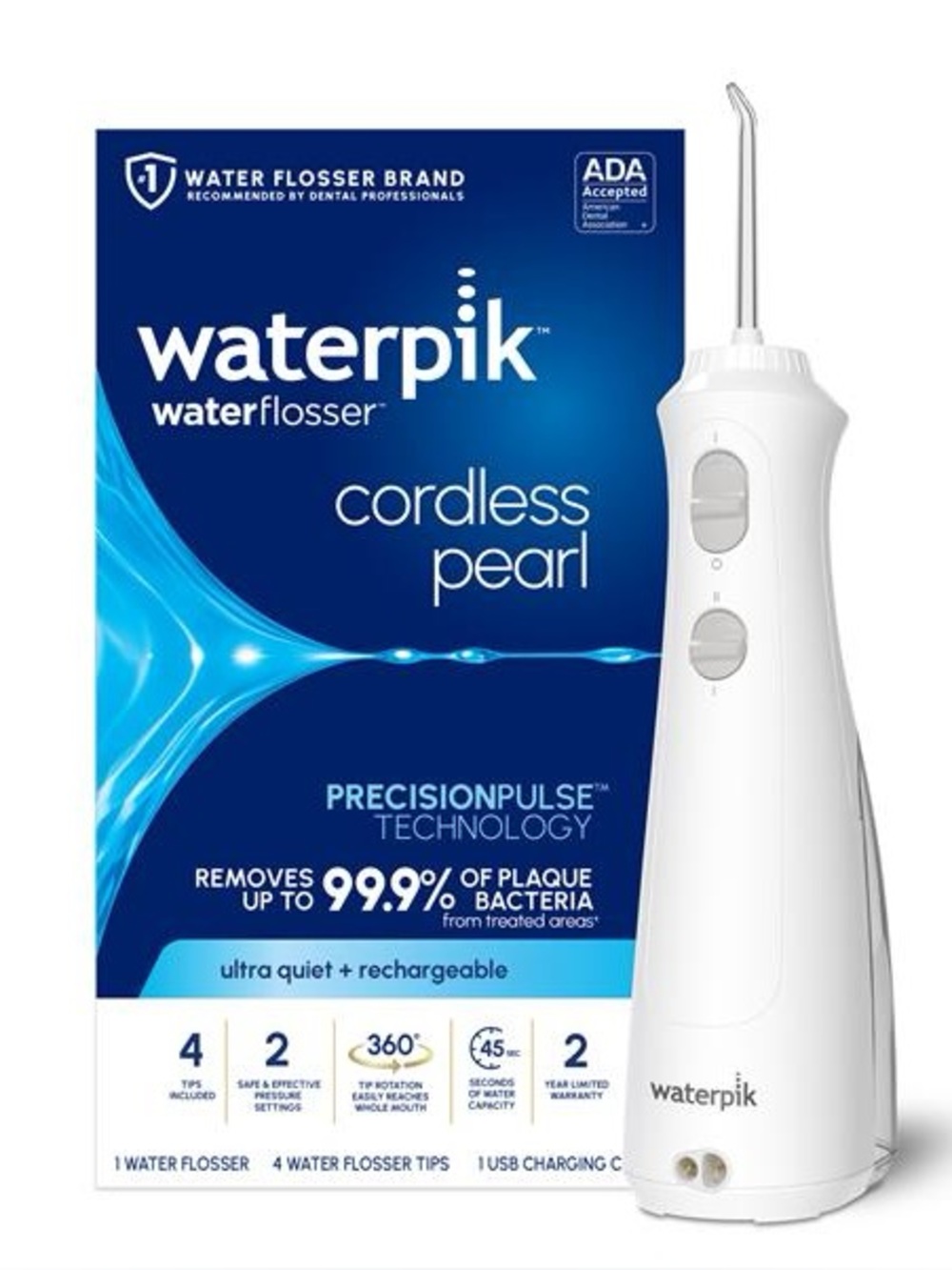 NEW Waterpik Cordless Pearl Water Flosser
